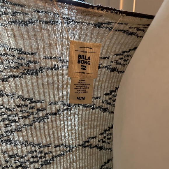 Billabong Womens Small Diamond Reversible Cardigan Long Sleeve Sweater - Picture 6 of 11